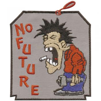 Aufnäher - No Future - 03199 - Gr. ca. 7,5 x 9 cm - Patches Stick Applikation