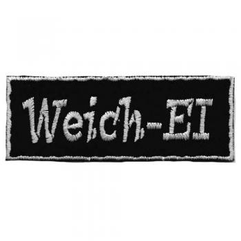 Aufnäher - Weich-EI - 04052 - Gr. ca. 9,5 x 3 cm - Patches Stick Applikation