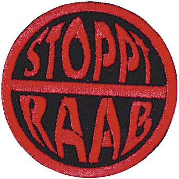 Aufnäher - Stoppt Raab - 04062 - Gr. ca. 6 cm - Patches Stick Applikation