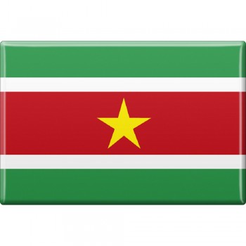 Kühlschrankmagnet - Länderflagge Suriname - Gr.ca. 8x5,5 cm - 37832