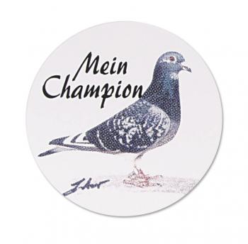Auto-Aufkleber - Taube Mein Champion - Gr. ca. 6 cm - TB754/5