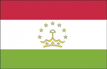 Stockländerfahne -  Tadschikistan - Gr. ca. 40x30cm - 77165 - Schwenkfahne mit Holzstock, Flagge