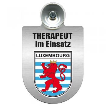 Einsatzschild Windschutzscheibe incl. Saugnapf - Therapeut im Einsatz - 309745 - Region Luxembourg