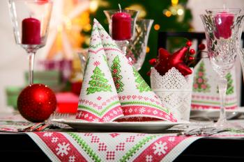 Serviette 20x - Motiv Tannenbaum - Gr. 40cm x 40cm - Weihnachten - 33941