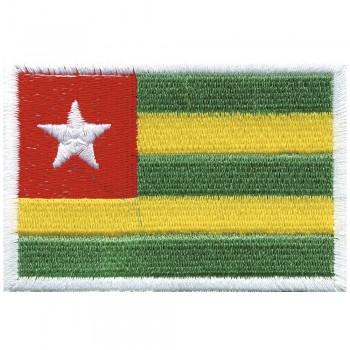 Aufnäher Länderfahne Flagge - TOGO - 21492 Gr. ca. 8 x 5cm