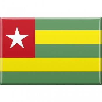 Magnet - Länderflagge Togo - Gr.ca. 8x5,5 cm - 37838
