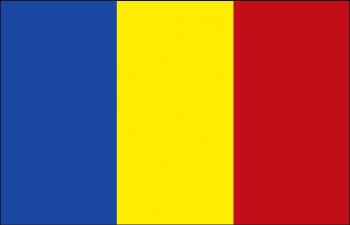 Länder-Flagge - Tschad - Gr. ca. 40x30cm - 77171 - Dekoflagge, Hissfahne, Stockländerfahne