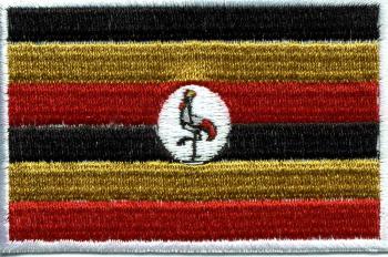 Aufnäher - Uganda Fahne - 21674 - Gr. ca. 8 x 5 cm