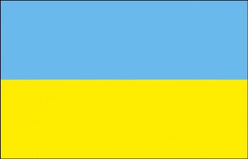 Dekofahne - Ukraine - Gr. ca. 150 x 90 cm - 80177 - Deko-Länderflagge
