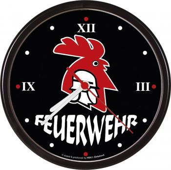 Wanduhr - Uhr - Clock - batteriebetrieben - Feuerwehr - Größe ca 25 cm - 56888