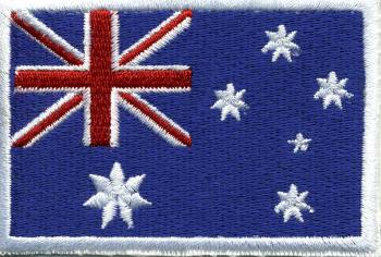 Aufnäher - Weihnachtsinsel Fahne - 21678 - Gr. ca. 8 x 5 cm