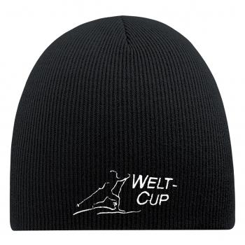 Beanie Mütze Weltcup Skilanglauf 54891 Schwarz