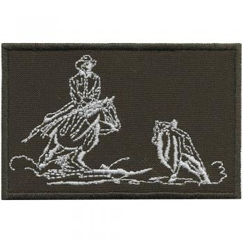 AUFNÄHER - Westernreiten - 00009 - Gr. ca. 6 x 5 cm - Patches Stick Applikation