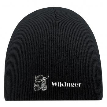 Beanie Mütze WIKINGER 55639 schwarz