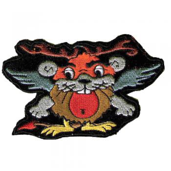Aufnäher - Spasstier - 00544 - Gr. ca. 12 x 7,5 cm - Patches Stick Applikation
