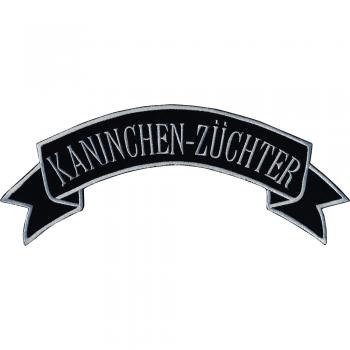 Aufnäher - Kaninchen-Züchter - 07398 - Gr. ca. 28,5 x 11 cm - Patches Stick Applikation