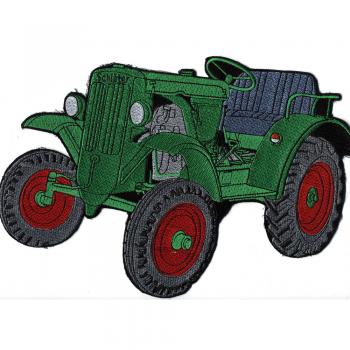 Rückenaufnäher - Traktor Schlütter grün - 07453 - Gr. ca. 30 x 21 cm - Patches Stick Applikation
