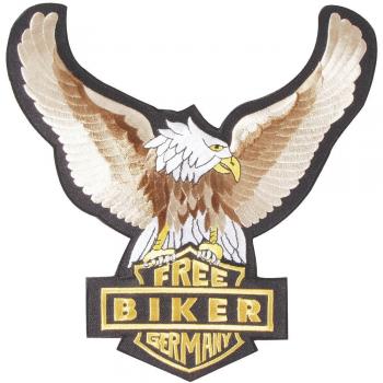 Rückenaufnäher - Free Biker Germany - 08071 - Gr. ca. 25 x 17 cm