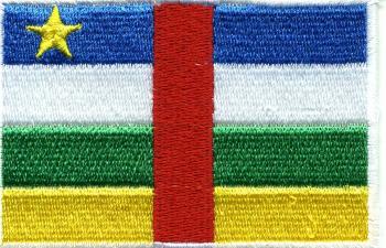 Aufnäher - Zentralafrika Fahne - 21680 - Gr. ca. 8 x 5 cm