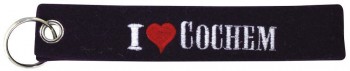Filz-Schlüsselanhänger mit Stick I LOVE COCHEM Gr. ca. 17x3cm 14162 schwarz