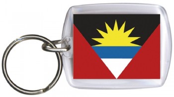 Schlüsselanhänger - ANTIGUA & BARBUDA - Gr. ca. 4x5cm - 81011 - WM Länder