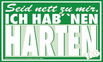 Spaß-Schild - Seid nett zu mir...harten Tag - 309050 - Gr. 20 x 15 cm