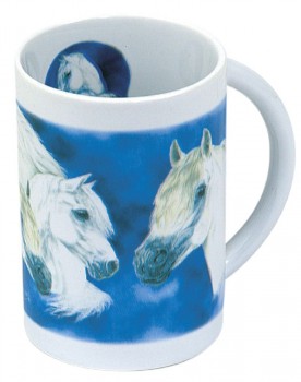 Tasse mit Print Pferdemotiv Welsh Pony weiss 57175 ©Kollektion Bötzel