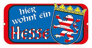 Türschild - Hier wohnt ein Hesse - 308184