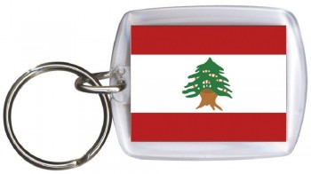 Schlüsselanhänger - LIBANON - Gr. ca. 4x5cm - 81092 -  Keyholder  WM Länder