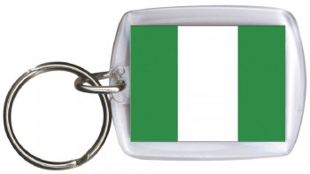 Schlüsselanhänger Anhänger - NIGERIA - Gr. ca. 4x5cm - 81121 - WM Länder Keyholder