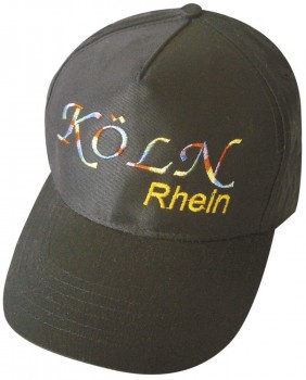 Baseballcap mit Einstickung - KÖLN RHEIN - 68100 schwarz
