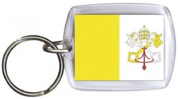 Schlüsselanhänger Anhänger - VATIKANSTADT - Gr. ca. 4x5cm - 81183 - Keyholder WM Länder