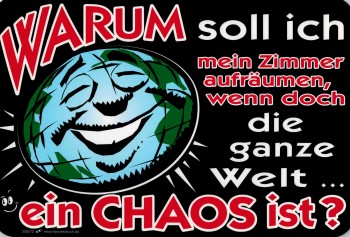 Witziges Schild - Warum soll ich aufräumen - 309272 - 30 x 20 cm - Kinderzimmer