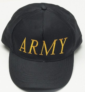 Baseballcap mit  Einstickung - ARMY  A R M Y - 68316 schwarz