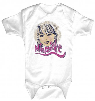 Babystrampler mit Print – Minizicke– 08382 weiß - 18-24 Monate