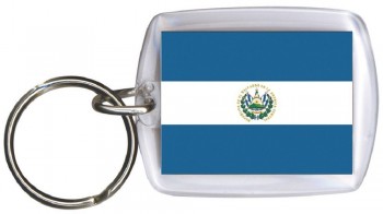 Schlüsselanhänger - EL SALVADOR - Gr. ca. 4x5cm - 81045 - WM Länder