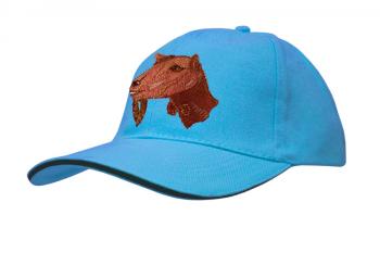 Baseballcap mit Einstickung - Ziege Ziegekopf - versch. Farben 69247 hellblau