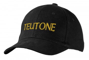 Baseballcap mit Stick - Teutone - 68428 schwarz