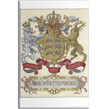 Kühlschrankmagnet - Königreich Württemberg - Gr. ca. 8 x 5,5 cm - 38725 - Küchenmagnet
