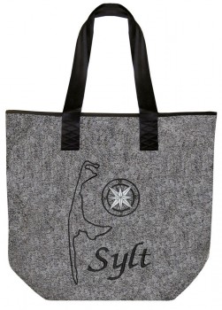 Filztasche mit Einstickung - SYLT - 26090 - Bag Shopper Umhängetasche