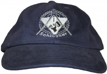 Baseballcap mit Einstickung - Zunftzeichen Schlosser - 68625 schwarz