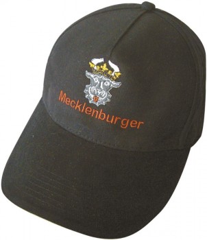 Baseballcap mit Einstickung - Wappen Mecklenburger - 68372 schwarz