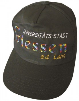 Baseballcap mit Einstickung - Uni  Stadt Giessen - 68042 schwarz