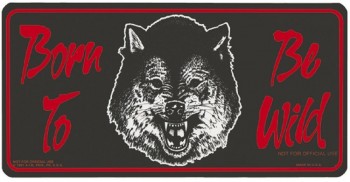 Kunststoffschild - Born to be wild - 309222 - Gr. ca. 30cm x 15cm
