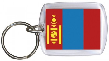 Schlüsselanhänger Anhänger - MONGOLEI - Gr. ca. 4x5cm - 81111 - Keyholder WM Länder