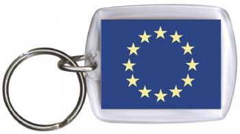 Schlüsselanhänger - Flagge EUROPA - Gr. ca. 4x5cm - 81048 - Keyholder Anhänger