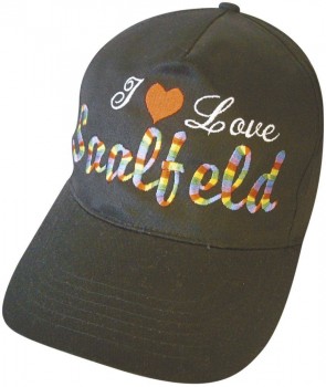 Baseballcap mit Stick - I LOVE SAALFELD - 68048 schwarz