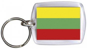 Schlüsselanhänger Anhänger - LITAUEN - Gr. ca. 4x5cm - 81095 - Keyholder WM Länder