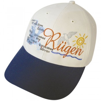 Baseballcap mit Einstickung - RÜGEN - 68084 weiss