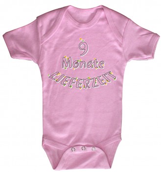 Babystrampler mit Print – 9 Monate Lieferzeit – 08375 pink - 6-12 Monate
